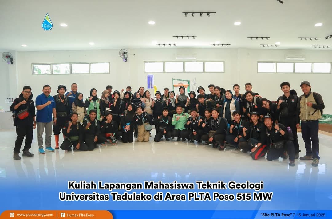 Kuliah Lapangan Mahasiswa Universitas Tadulako Di Area PLTA Poso